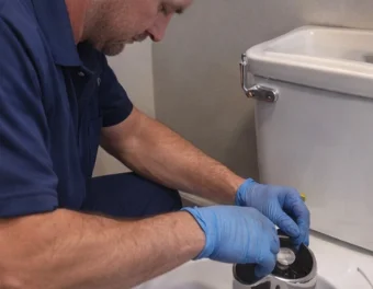 Toilet inspection in Orillia